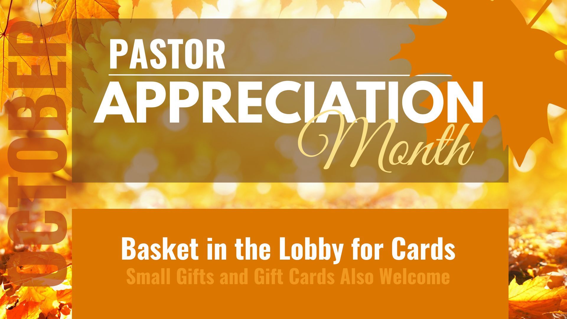 pastor appreciation month